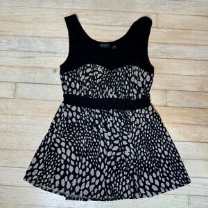 MM Couture by Miss Me black sleeveless blouse size S Womens